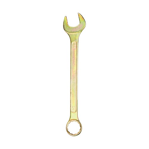 Ключ гаечный REXANT комбинированный (накидной + рожковый) 24 мм, желтый цинк (1/100)