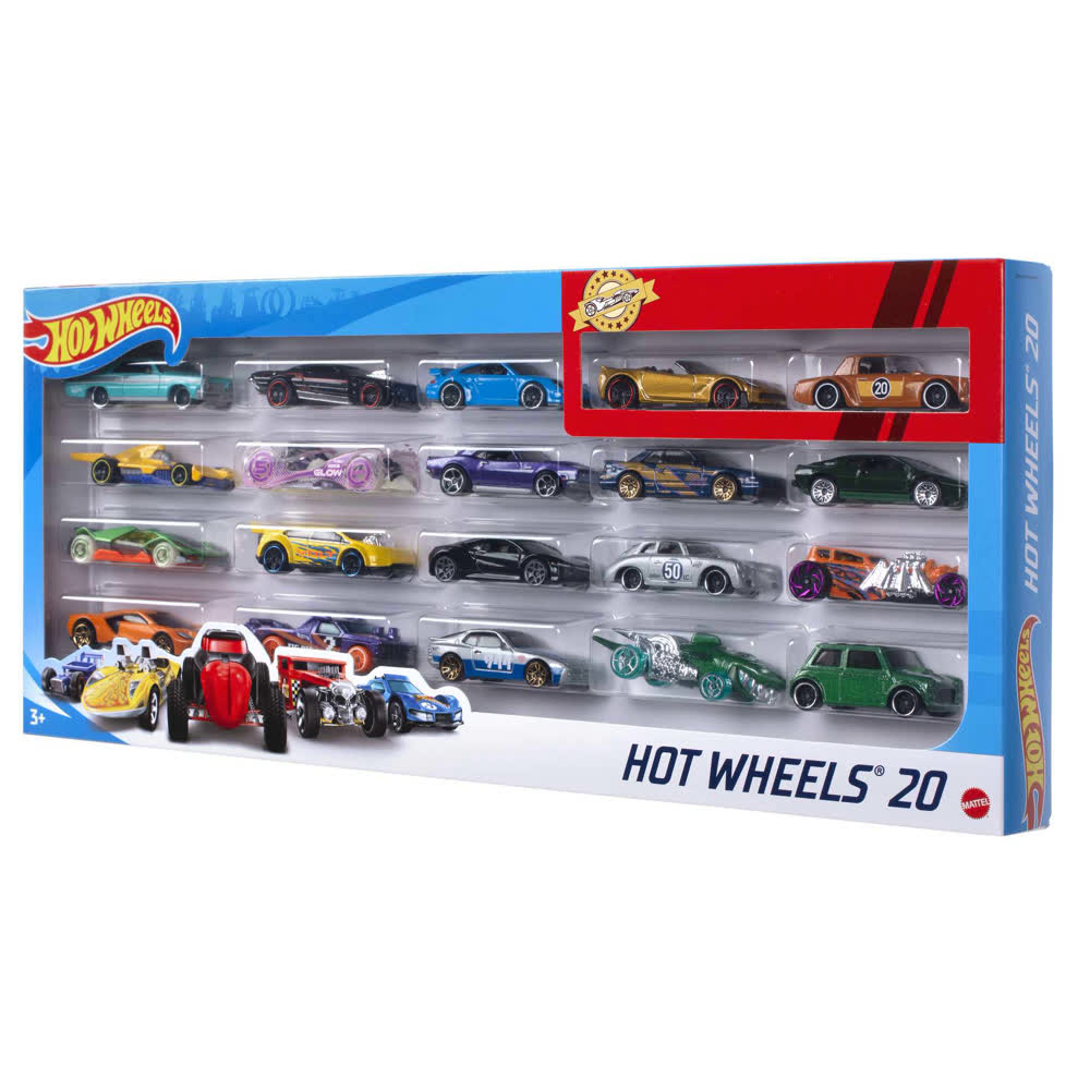 Набор машинок MATTEL Hot Wheels - 20 шт.