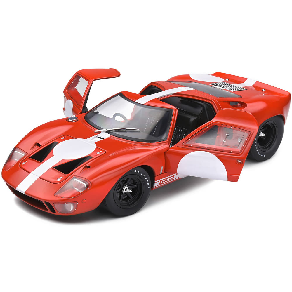 Модель автомобиля SOLIDO 1:18 scale Ford GT 40 Mk.1 Red Racing 1968