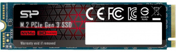 Внутренний SSD  Silicon Power  512GB  A80, PCIe x2, R/W - 2250/3400 MB/s, (M.2), 2280, TLC 3D NAND