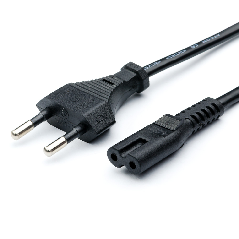 Кабель питания сетевой 220 V 1,5 m 2-pin