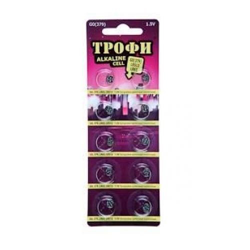 Элемент питания Трофи G08 (391) LR1120, LR55 ENERGY POWER Button Cell (200/1600/153600)