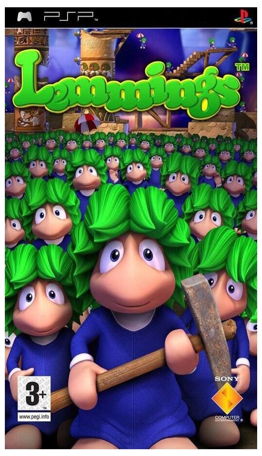 Lemmings (R-2) [PSP, английская версия]