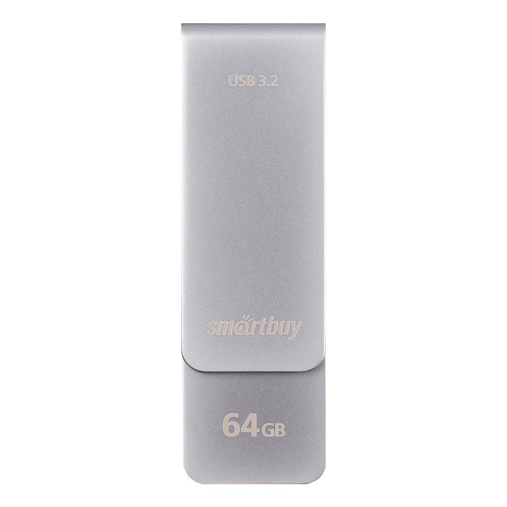 USB 3.0  64GB  Smart Buy  M1  серый металлик