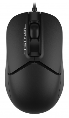 Мышь проводная A4TECH Fstyler FM12S (1200dpi) silent USB (3but), черный (1/60)
