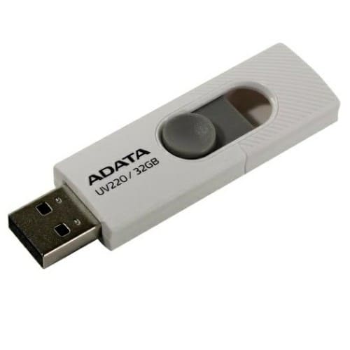 USB  32GB  A-Data  UV220  белый/серый