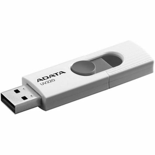 USB  64GB  A-Data  UV220  белый/серый
