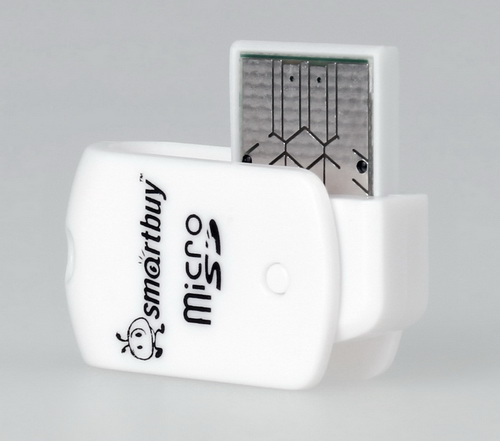 Картридер Smartbuy MicroSD, (SBR-706-W), белый (1/20)