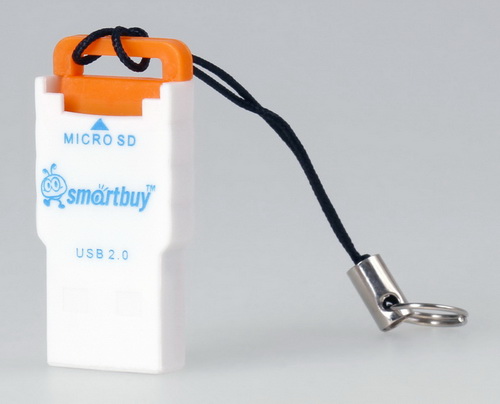 Картридер Smartbuy MicroSD, (SBR-707-O), оранжевый