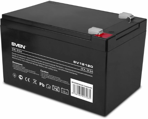 Батарея SVEN SV 12120 (12V 12Ah), F2 (1/4)
