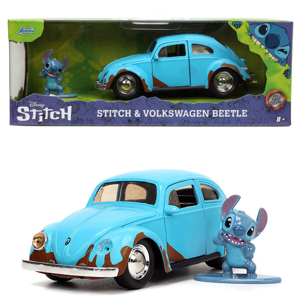 Модель автомобиля Jada 1:32 Lilo And Stitch 1959 VW Beetle w/Figure