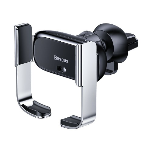 Держатель автомобильный Baseus, SUHW01-0S, Mini Electric Holder, в воздуховод, цвет: серебряный