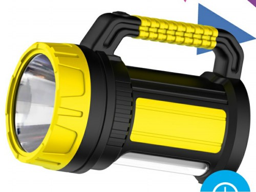 Фонарь КОСМОС светодиодный Ac2005W_Ex аккумуляторный 5W LED, бок.пан. 10Вт, 3 реж раб, з/у 220/12в (
