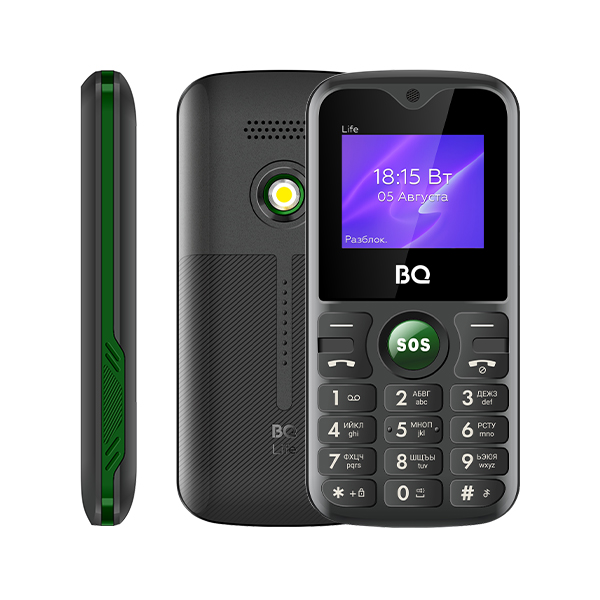 Мобильный телефон BQ 1853 Life Black+Green (1/40)