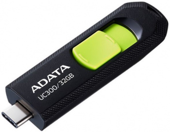 Флеш Диск A-Data 32Gb UC300 ACHO-UC300-32G-RBK/GN USB3.2 зеленый