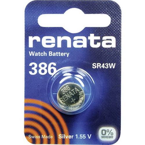 Элемент питания RENATA  R 386 SR 43 W   (10/100)