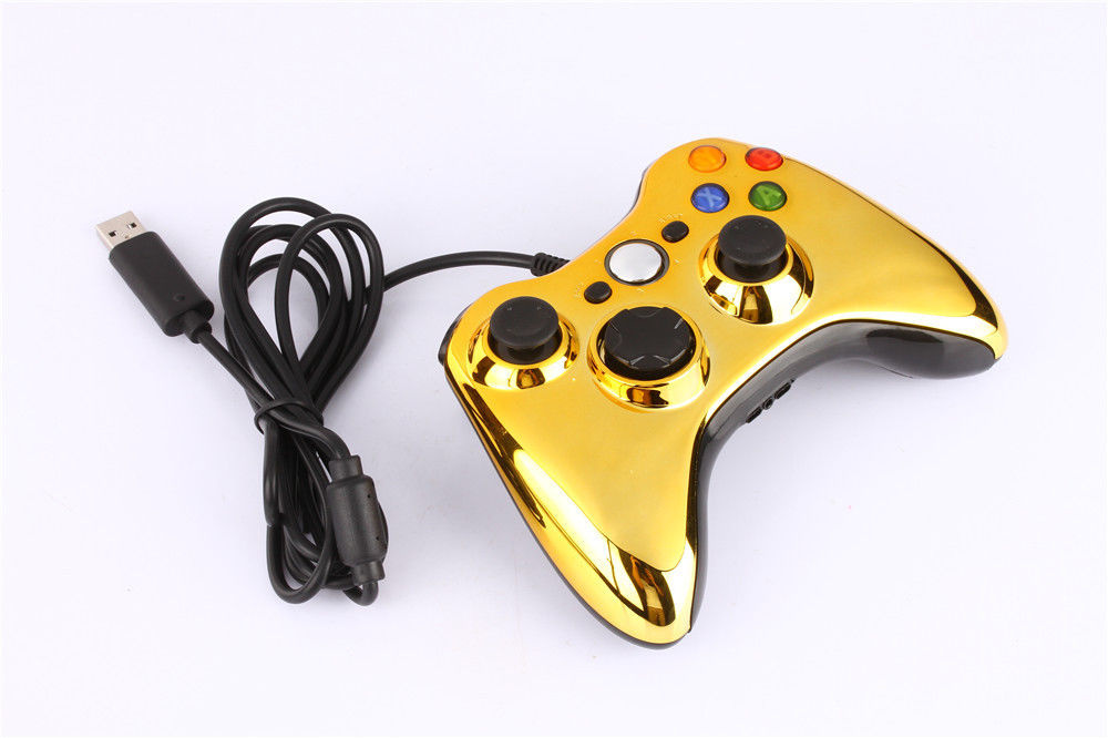 Джойстик X-BOX 360 Wired Controller Chrome Gold