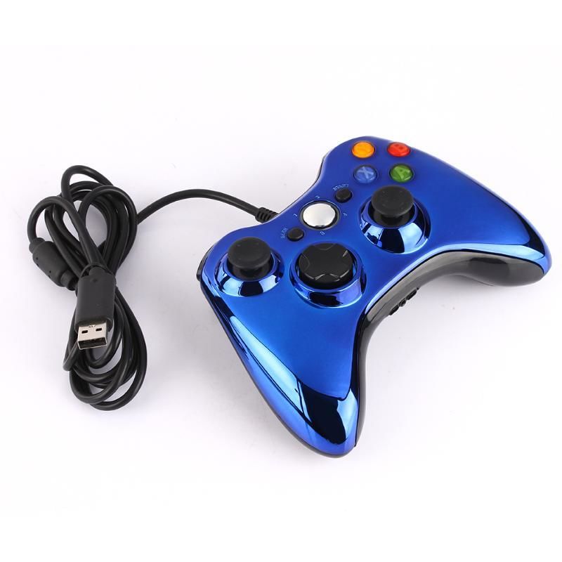 Джойстик X-BOX 360 Wired Controller Chrome Blue