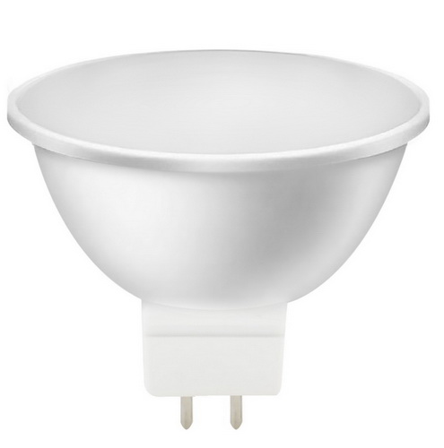 Лампа светодиодная SMARTBUY GU5.3 (MR16) 5Вт 220V 6000K (холодный, дневной свет) (10/100)