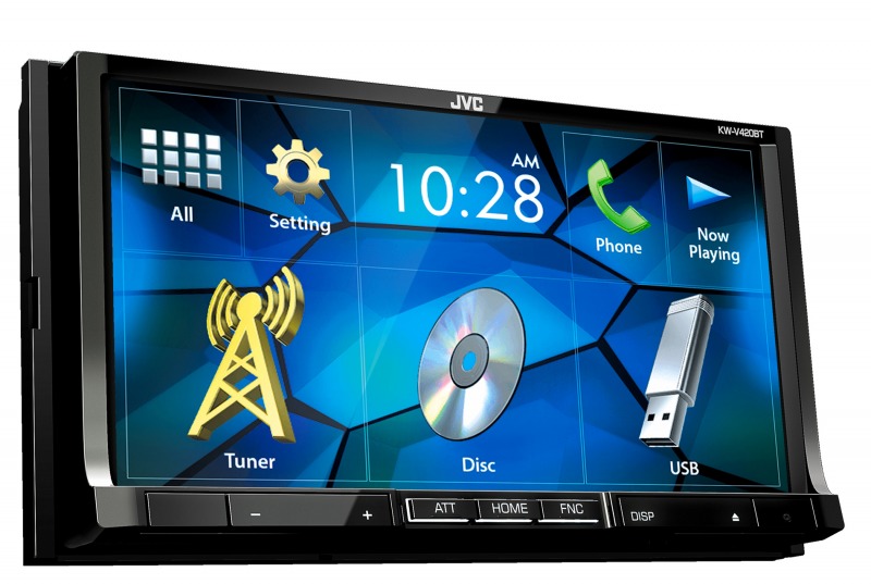 JVC KW-V420BT 2-х DIN мультимедиа 7" Bluetooth моториз панель