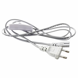 Ecola LED linear сетевой шнур для светильника T5 с вилкой и общим выключателем, 1м (10/100)