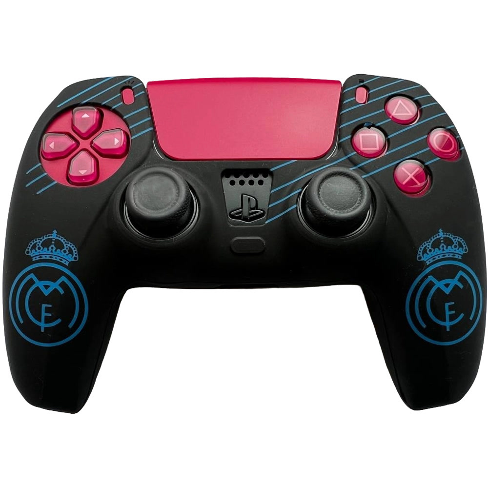 Чехол защитный PS5 Silicone Case for Controller FC Real Madrid (black-blue) |35
