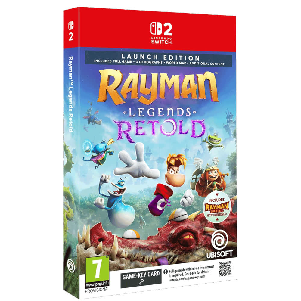 Rayman Legends Retold - Launch Edition (Game-Key Card) [Switch 2, русские субтитры]