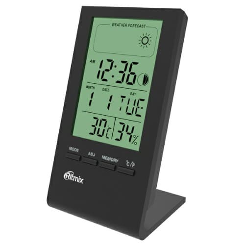 Метеостанция RITMIX CAT-040 черный, дисп LCD (1/2/100)