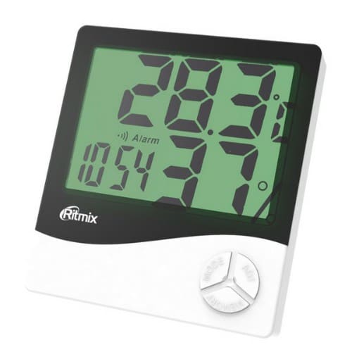 Метеостанция RITMIX CAT-030 черный/белый, дисп LCD (1/100)