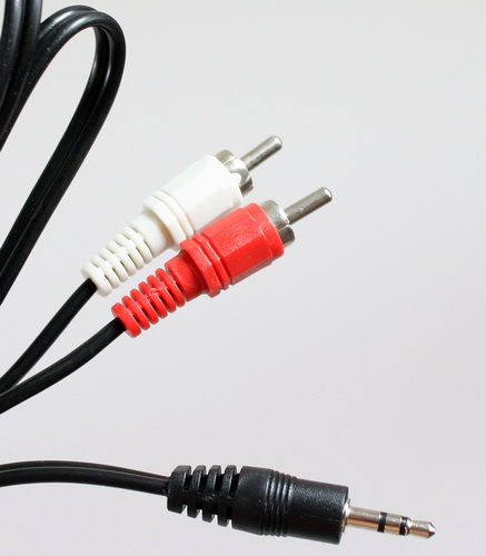 Кабель соединительный VCOM 3.5 Jack (M) / 2xRCA (M), стерео, аудио, 1.5 м. (1/175)