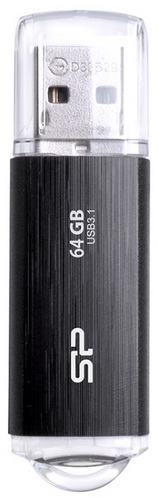 USB 3.0  64GB  Silicon Power  Blaze B02  чёрный