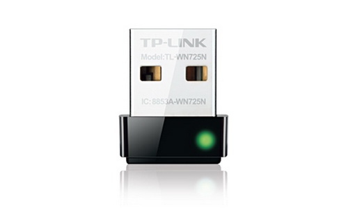 Wi-Fi адаптер TP-LINK TL-WN725N, беспроводной, станд.N, 802.11b/g/n, USB 2.0, 150 Mb/б, черный (1/60