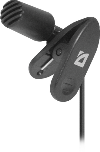 Микрофон DEFENDER MIC-109 черный, на прищепке, 1,8 м. (1/50)