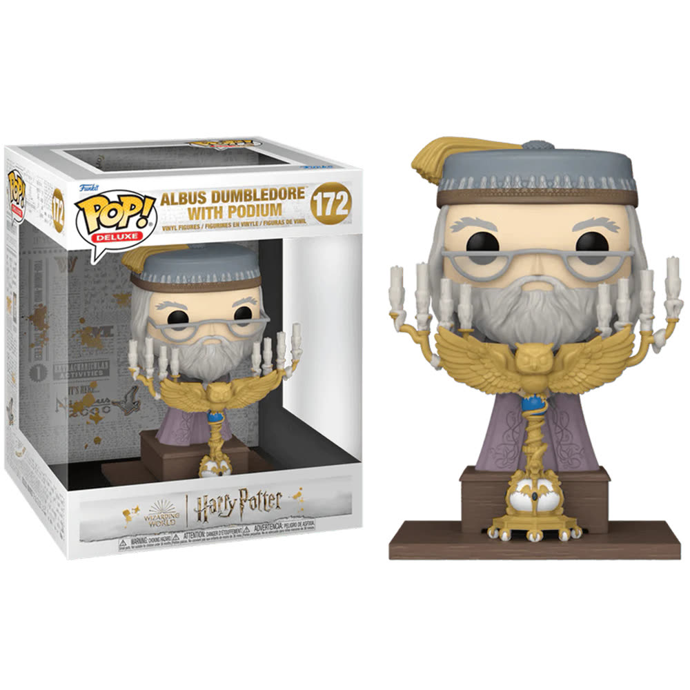 Фигурка Funko Pop! Deluxe: Harry Potter POA - Albus Dumbledore with Podium (172)