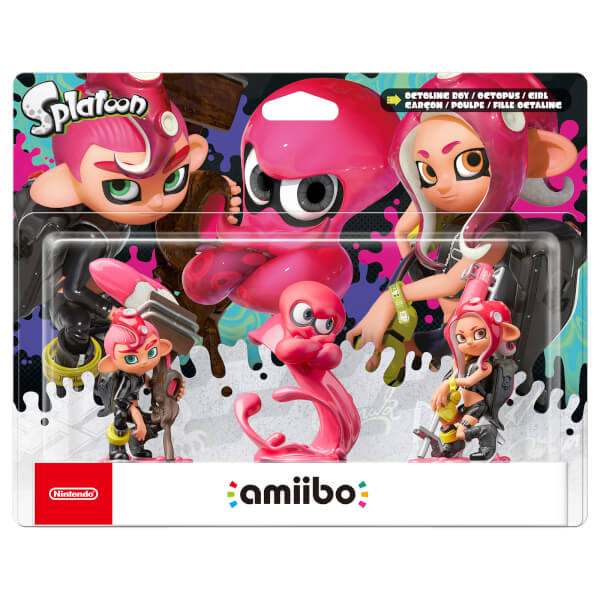 Octoling Triple Pack: Octoling Boy+Octopus+Girl (Splatoon 2 коллекция) [Nintendo Amiibo Character]