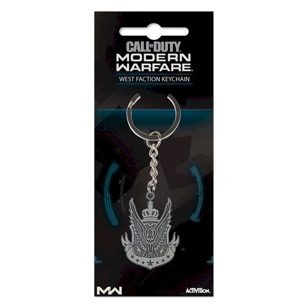 Брелок металлический Call of Duty: Modern Warfare - West Faction Metal Keychain