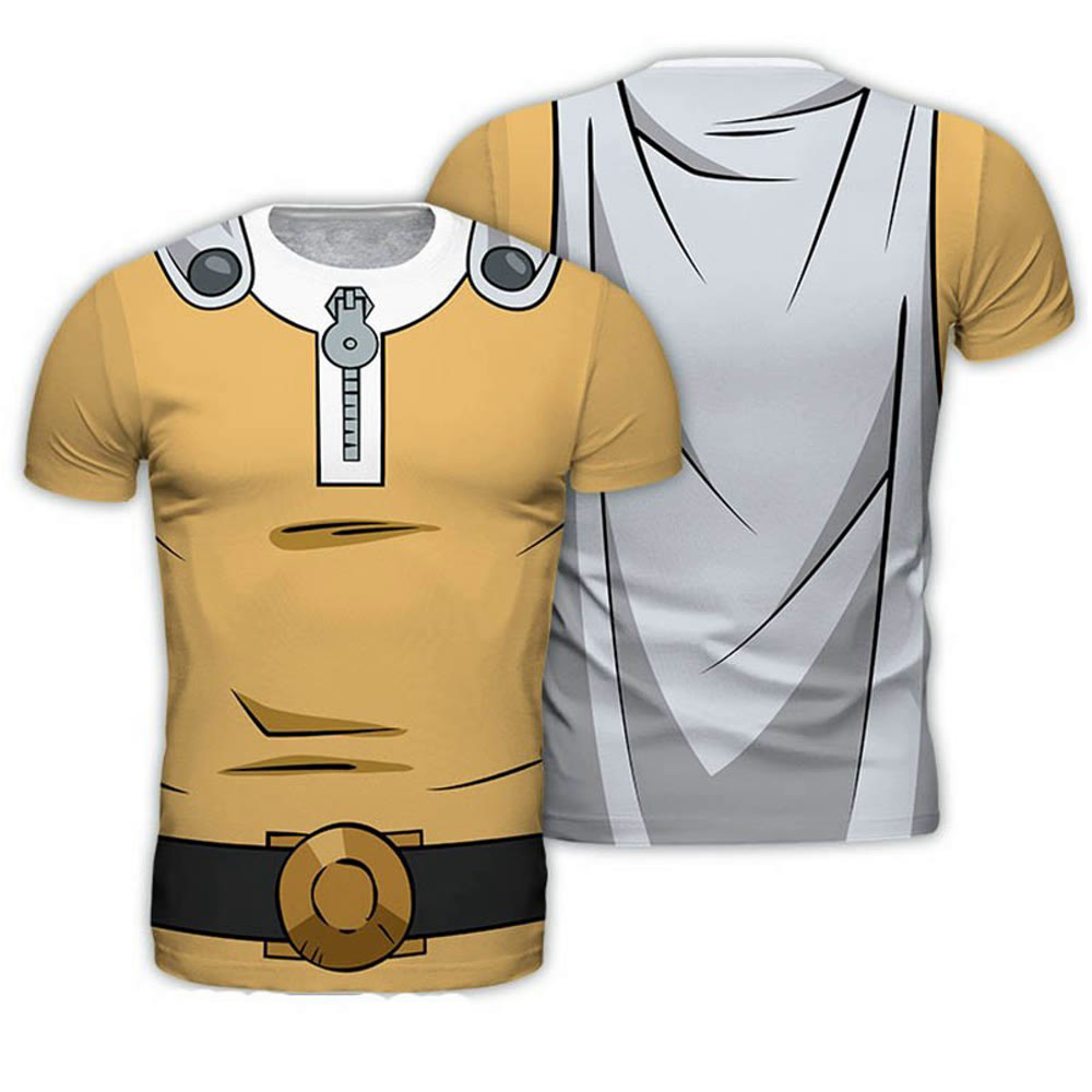 Футболка Cosplay T-Shirt One Punch Man - Saitama, Slim Fit Size S