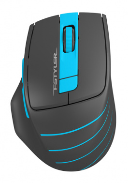 Беспроводная мышь A4TECH Fstyler FG30 (2000dpi), серый/синий (1/60)