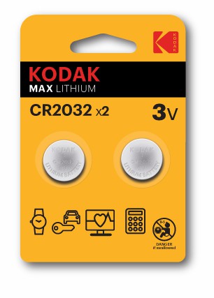 Элемент питания KODAK CR2032-2BL (30/240/43200)