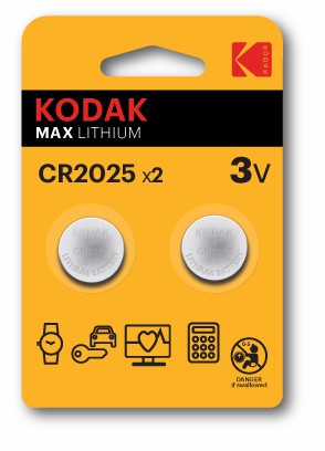 Элемент питания KODAK CR2025-2BL (30/240/43200)