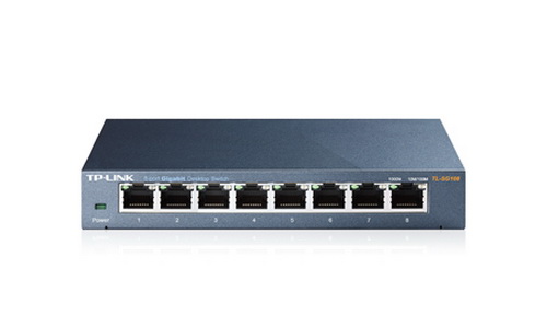 Коммутатор TP-LINK TL-SG108, 8 портов, 802.3/802.3u/ 802.3ab/ 802.3x, до 1000 Мбит/с (1/36)