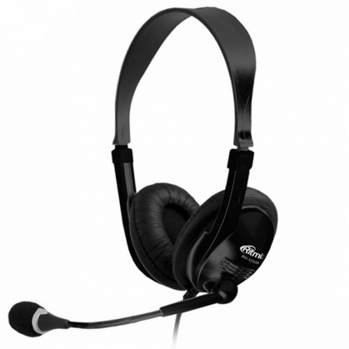 Гарнитура RITMIX RH-533 USB, накладная, шнур 2.4 м, черный (1/40)