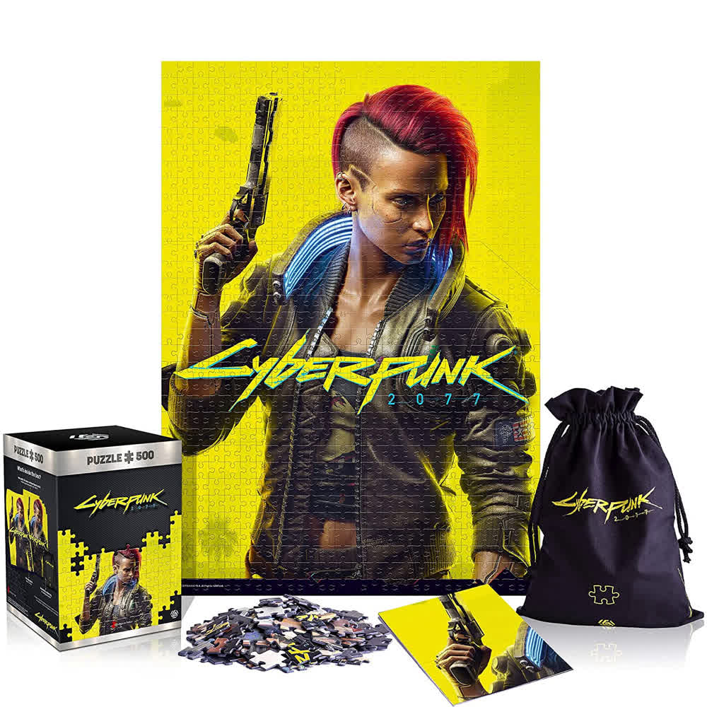 Пазл Good Loot Puzzle: Cyberpunk 2077 - Keyart Female V, 500 Pieces