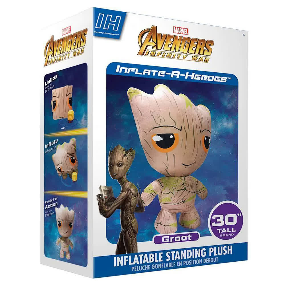 Надувная игрушка Inflate-A-Heroes: Marvel Avengers - Groot Inflatable Standing Plush, 76cm