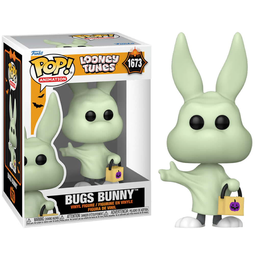 Фигурка Funko Pop! Animation:  Looney Tunes Halloween - Bugs Bunny (Ghost)​ (1673)