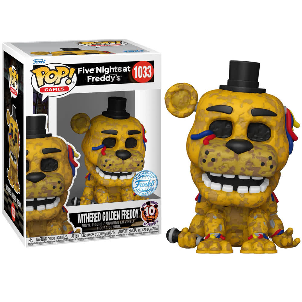 Фигурка Funko Pop! Games: Five Nights at Freddy's - Withered Golden Freddy (1033)