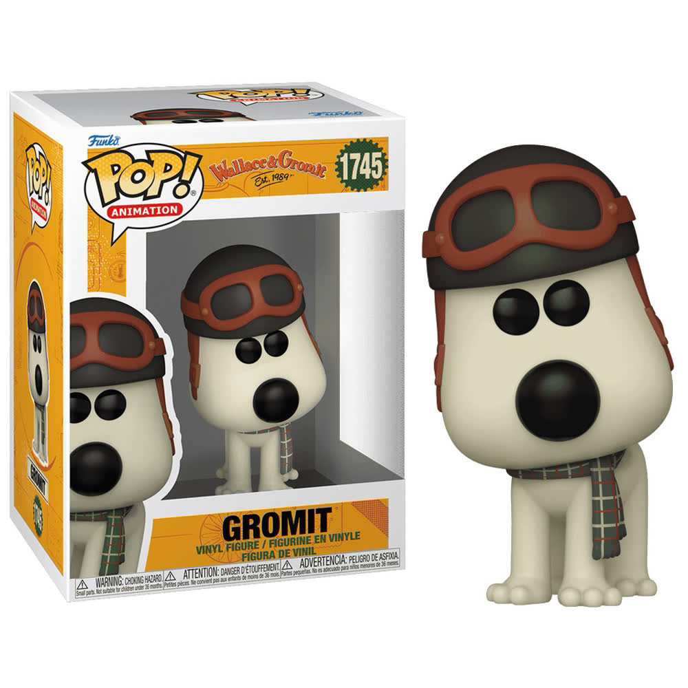 Фигурка Funko Pop! Animation: Wallace & Gromit - Gromit with Aviator Hat (1745)