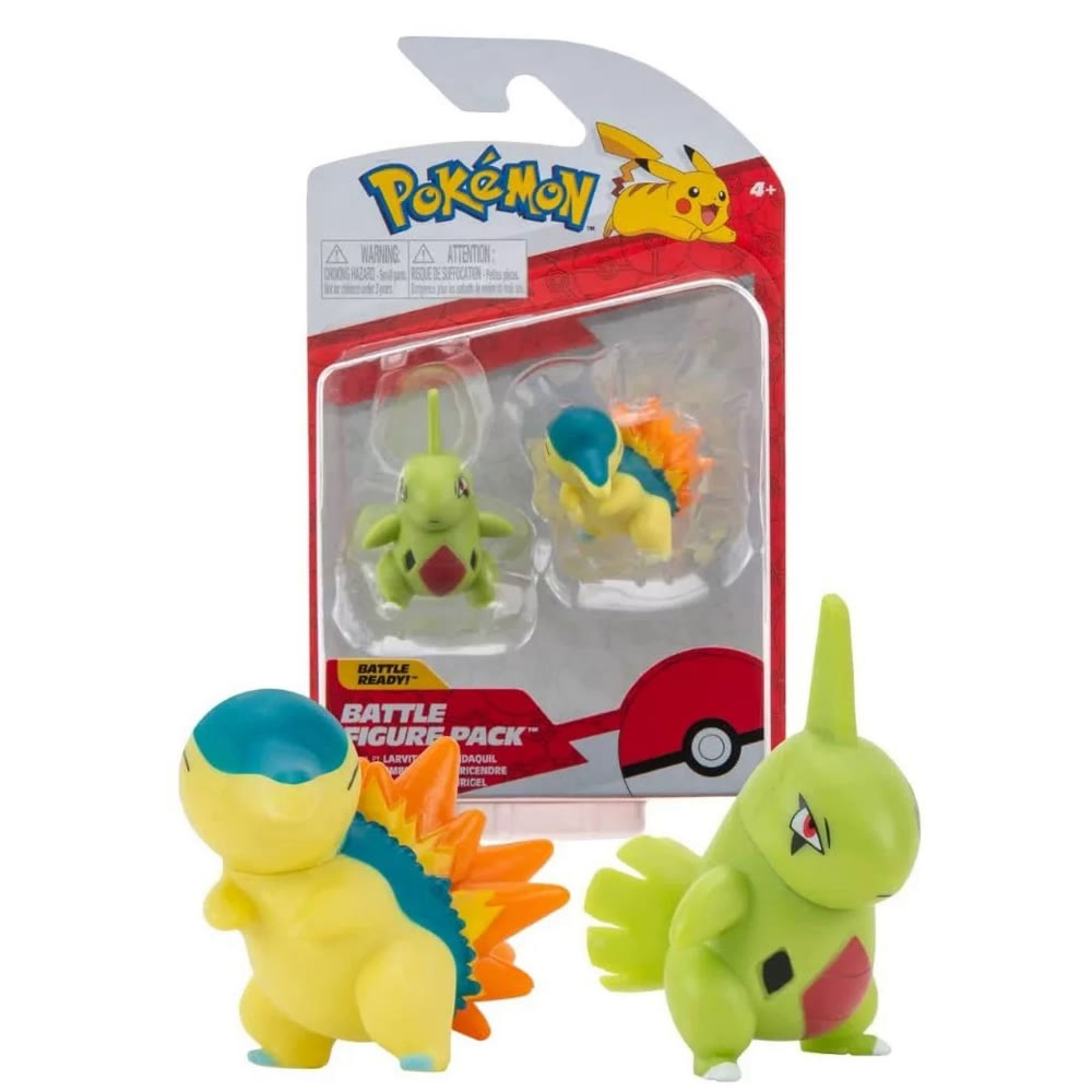 Набор фигурок Pokemon: Battle Figure 2-Pack - Larvitar and Cyndaquil, Series 10