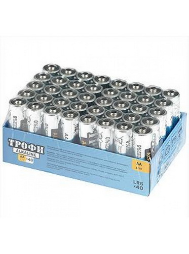 Элемент питания Трофи LR6-40 bulk ENERGY Alkaline (40/720/17280)