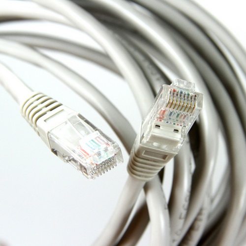 Патч-корд литой AOPEN UTP кат. 5е, серый, 10 м. (1/30)